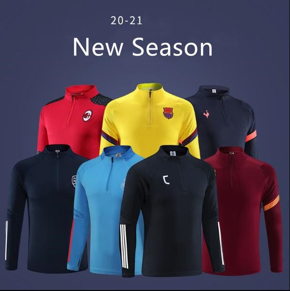 20-21 new men's lyon football training tracksuit soccer marseille training suit survetement de foot chandal jogging, Blue;black
20-21 new men's lyon football training tracksuit soccer marseille training suit survetement de foot chandal jogging, Blue;black