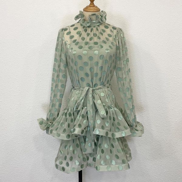 casual dresses fall 2021 light green polka dot small fresh cake mini dress women, Black;gray
casual dresses fall 2021 light green polka dot small fresh cake mini dress women, Black;gray