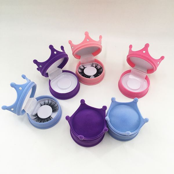 crown diamond eyelash packaging box empty pink blue 3d mink eyelash case for regular length lashes
crown diamond eyelash packaging box empty pink blue 3d mink eyelash case for regular length lashes