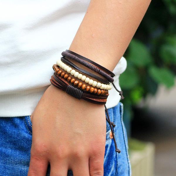 new style bracelet ornament multi-packaged combination bracelet handmade leather wooden beads beaded woven bracelet new style wmtsmh xhlove
new style bracelet ornament multi-packaged combination bracelet handmade leather wooden beads beaded woven bracelet new style wmtsmh xhlove