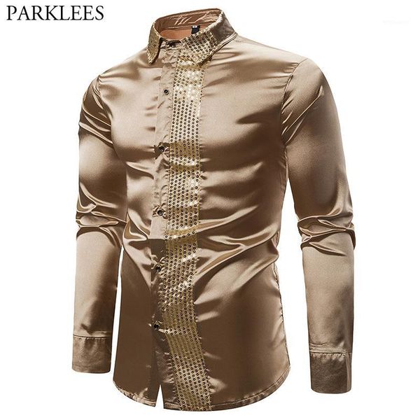 mens sequin dress shirts long sleeve silk satin shiny disco party shirt men stage dance nightclub party prom costume chemise xxl1, White;black
mens sequin dress shirts long sleeve silk satin shiny disco party shirt men stage dance nightclub party prom costume chemise xxl1, White;black