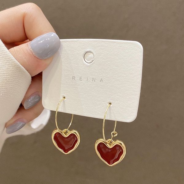 fashion love earrings female trend wild temperament personality earrings simple earrings, Silver
fashion love earrings female trend wild temperament personality earrings simple earrings, Silver