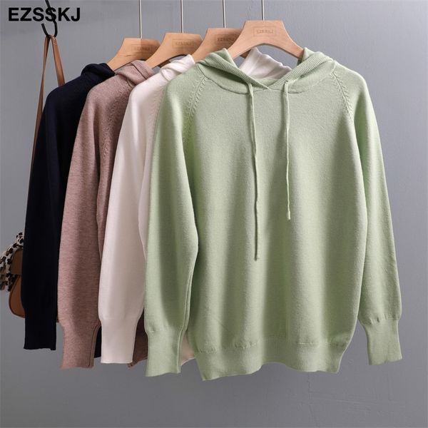 casual autumn spring hooded sweater pullovers women female loose sweater knit jumpers 201030, White
casual autumn spring hooded sweater pullovers women female loose sweater knit jumpers 201030, White