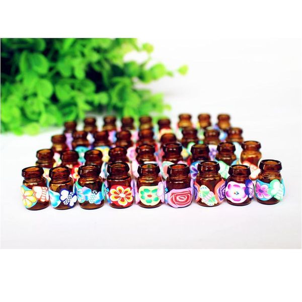 10pcs/pack diy 0.5ml jewelry polymer clay glass essential oil bottle small pendant wishing bottles mini perfu qylsha
10pcs/pack diy 0.5ml jewelry polymer clay glass essential oil bottle small pendant wishing bottles mini perfu qylsha