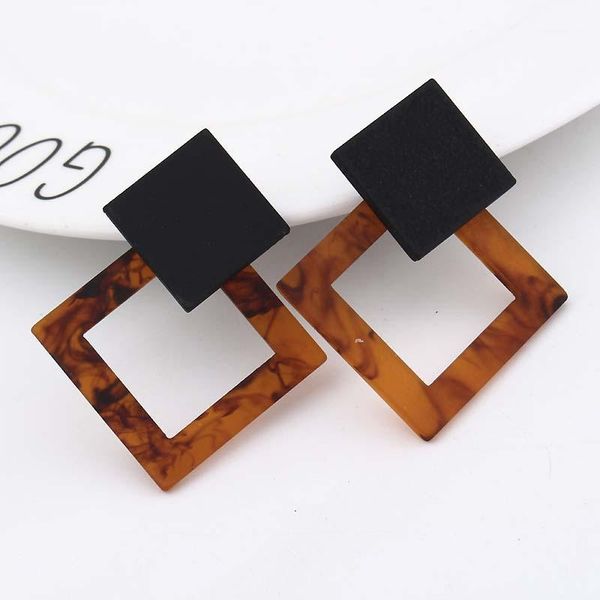 exaggerated geometric big hollow drop earrings for women summer square earrings brown tortoiseshell party jewelry1, Silver
exaggerated geometric big hollow drop earrings for women summer square earrings brown tortoiseshell party jewelry1, Silver