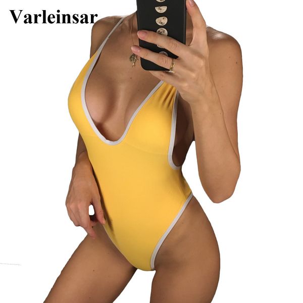 11 color 2019 padded deep v neck high cut thong one piece swimsuit women swimwear female bather bathing suit swim monokini v565 y200824, White;black
11 color 2019 padded deep v neck high cut thong one piece swimsuit women swimwear female bather bathing suit swim monokini v565 y200824, White;black