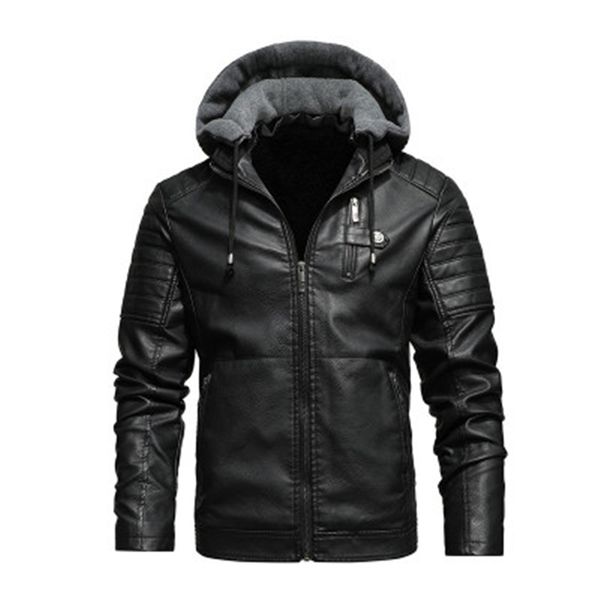 mens pu leather outdoor jackets fashion trend long sleeve zipper hooded coat designer male winter new fleece casual slim pu outerwear, Black;brown
mens pu leather outdoor jackets fashion trend long sleeve zipper hooded coat designer male winter new fleece casual slim pu outerwear, Black;brown