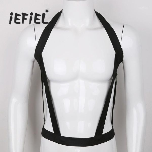 iefiel men lingerie nylon halter elastic body chest harness bondage hollow out costumes belt for nightclub party performance1, Black
iefiel men lingerie nylon halter elastic body chest harness bondage hollow out costumes belt for nightclub party performance1, Black