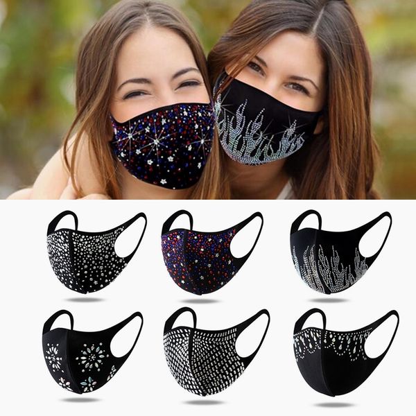 new fashion dustproof face mask sequin bling bling diamond protective mask mouth masks washable reusable women colorful rhinestones masks
new fashion dustproof face mask sequin bling bling diamond protective mask mouth masks washable reusable women colorful rhinestones masks
