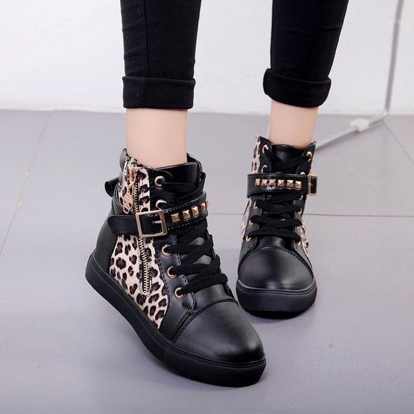 women boots 2020 women's shoes spring and autumn european and american belt buckles high ladies casual sneakers1, Black
women boots 2020 women's shoes spring and autumn european and american belt buckles high ladies casual sneakers1, Black