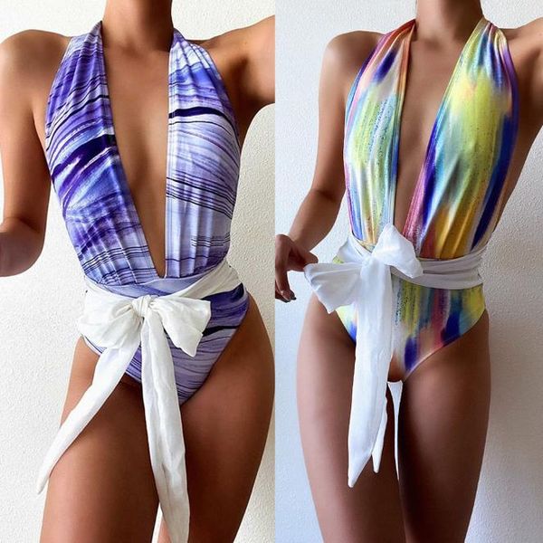 bathing suits for womens deep v-neck monokini printing swimming beachsuits retro bandage backless one-pieces swimwear, White;black
bathing suits for womens deep v-neck monokini printing swimming beachsuits retro bandage backless one-pieces swimwear, White;black