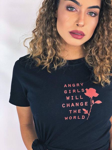 sugarbaby new arrival angry girls will change the world tee anti trump shirt women's clothing girl power t shirts drop shipping, White
sugarbaby new arrival angry girls will change the world tee anti trump shirt women's clothing girl power t shirts drop shipping, White