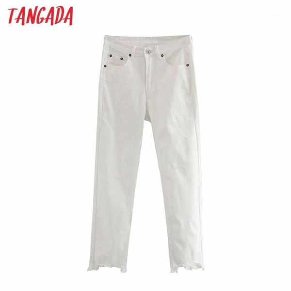 tangada 2020 fashion women white crop jeans pants long trousers tassel pockets zipper female denim pants 4m2351, Blue
tangada 2020 fashion women white crop jeans pants long trousers tassel pockets zipper female denim pants 4m2351, Blue