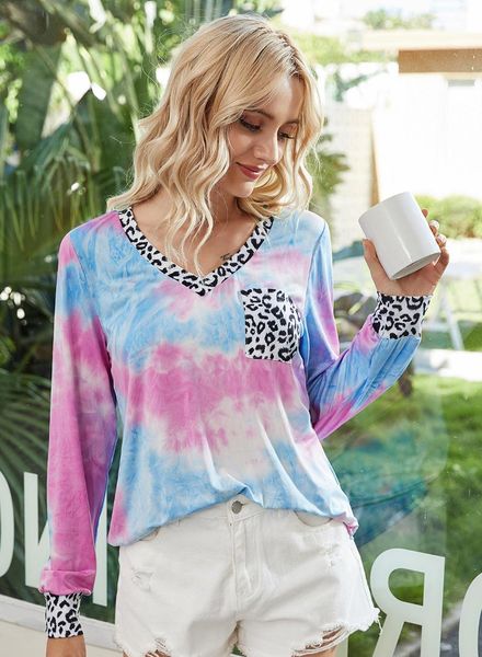 women's t-shirt tie dye print v neck leopard women long sleeve casual summer tee shirt femme womens clothing 2021 y0332a, White
women's t-shirt tie dye print v neck leopard women long sleeve casual summer tee shirt femme womens clothing 2021 y0332a, White