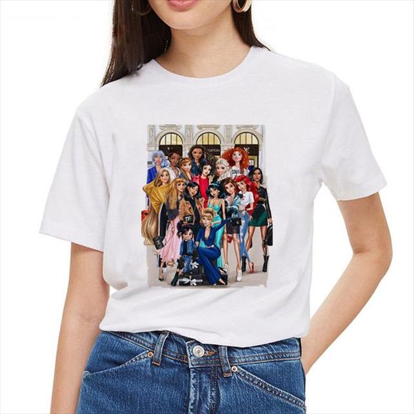 summer women fashion graphic printed t shirt cotton short sleeve fashion brand round neck tshirt, White
summer women fashion graphic printed t shirt cotton short sleeve fashion brand round neck tshirt, White