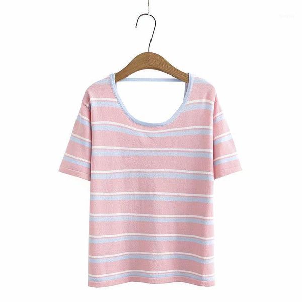 plus size xl-3xl women pink white striped tshirts crochet ice silk short sleeve summer shirts vintage 1
plus size xl-3xl women pink white striped tshirts crochet ice silk short sleeve summer shirts vintage 1