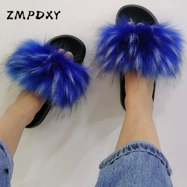 ladies fluffy furry slides women's faux fox fur slippers woman plush open toe sandals female fake raccoon fur flip flops shoes #if2l, Black
ladies fluffy furry slides women's faux fox fur slippers woman plush open toe sandals female fake raccoon fur flip flops shoes #if2l, Black