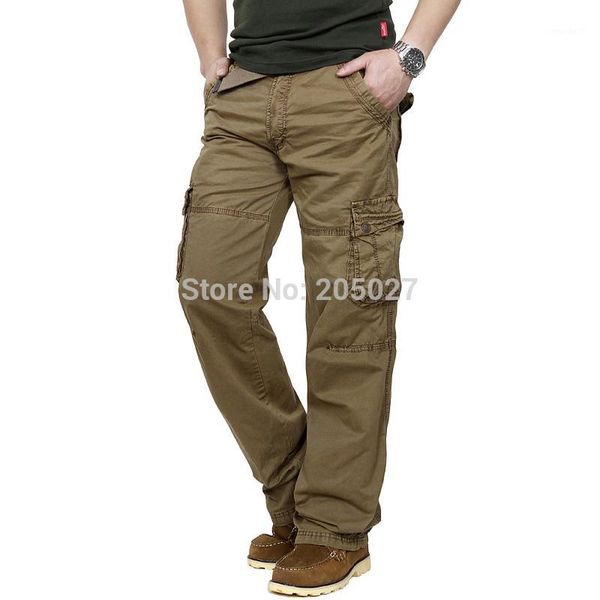 men's pants casual men cargo straight millitary trousers 36 plus size 5z1, Black 
men's pants casual men cargo straight millitary trousers 36 plus size 5z1, Black