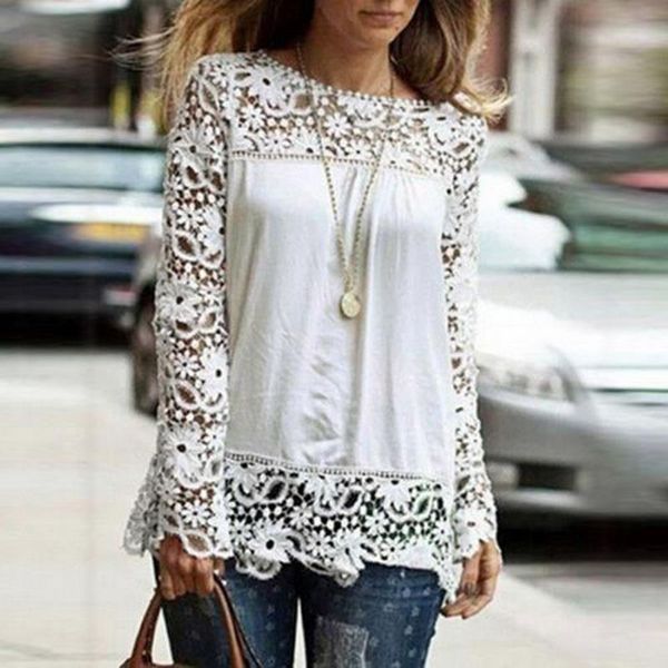2021 chiffon blouses womens blouses lace long sleeve shirt crochet blusas full blusas feminina camisa s 7xl plus size, White
2021 chiffon blouses womens blouses lace long sleeve shirt crochet blusas full blusas feminina camisa s 7xl plus size, White