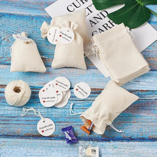 1set burlap packing pouches drawstring bags with jewelry display kraft paper price tags and hemp cord twine string for bbyqem
1set burlap packing pouches drawstring bags with jewelry display kraft paper price tags and hemp cord twine string for bbyqem
