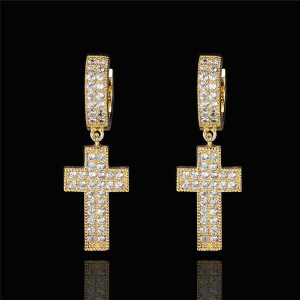 men women earrings gold silver ice out cz cross earrings for men women nice gift, Golden;silver
men women earrings gold silver ice out cz cross earrings for men women nice gift, Golden;silver