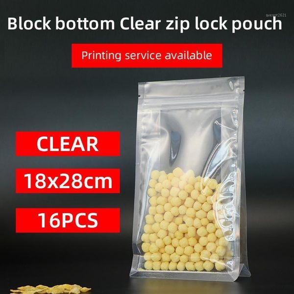 18x28cm 16pcs block bottom stand up pouch with zipper clear plastic laminated flat bottom quad seal rice seed bag1
18x28cm 16pcs block bottom stand up pouch with zipper clear plastic laminated flat bottom quad seal rice seed bag1