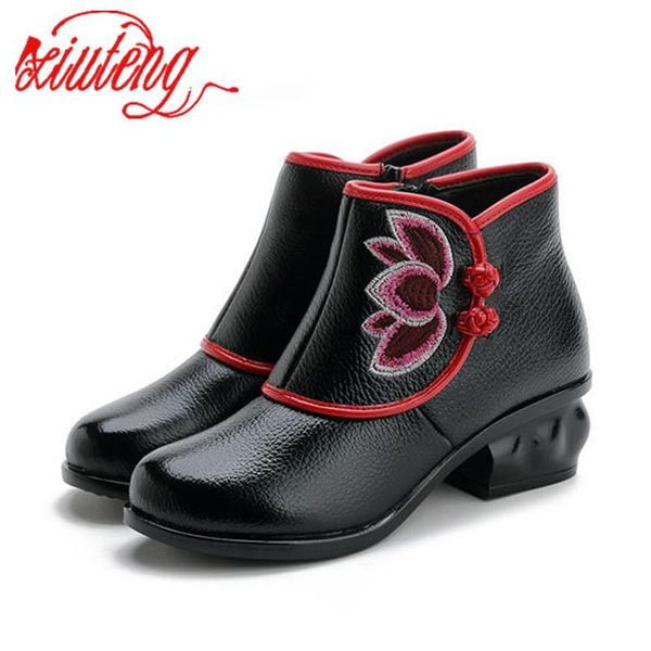 boots xiuteng 2021 women round ankle vintage motorcycle booties ladies shoes woman embroider high heels, Black
boots xiuteng 2021 women round ankle vintage motorcycle booties ladies shoes woman embroider high heels, Black