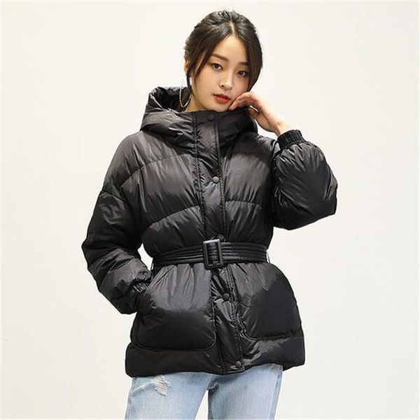 women's down & parkas 2021 winter coat women slim hooded 90% white duck jacket with belt female parka thick warm snow outwear1, Black
women's down & parkas 2021 winter coat women slim hooded 90% white duck jacket with belt female parka thick warm snow outwear1, Black