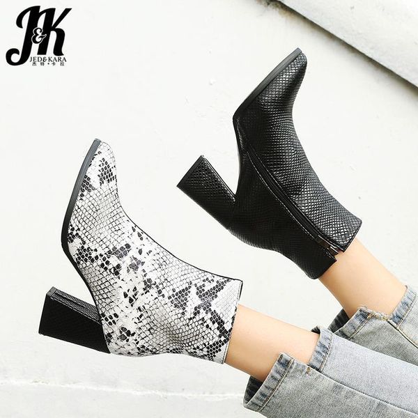 boots jk snake skin pu women high heels ankle booties ladies zip shoes female emboss pointed toe winter 2021, Black
boots jk snake skin pu women high heels ankle booties ladies zip shoes female emboss pointed toe winter 2021, Black