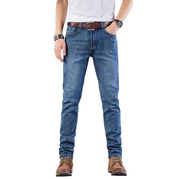 men's jeans spring autumn men casual flim denim pants stretch pencil skinny trousers fashion streetwear, Blue
men's jeans spring autumn men casual flim denim pants stretch pencil skinny trousers fashion streetwear, Blue