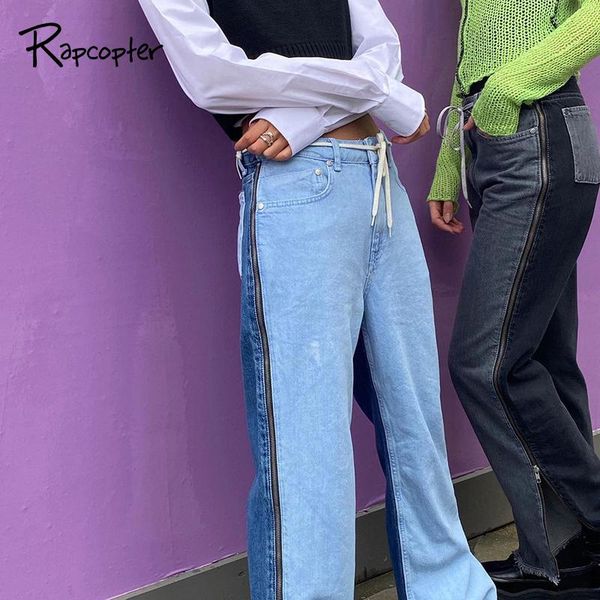 rapcopter zipper side split jeans vintage patchwork denim pants women y2k cargo pants streetwear korean style trousers new trend, Blue
rapcopter zipper side split jeans vintage patchwork denim pants women y2k cargo pants streetwear korean style trousers new trend, Blue