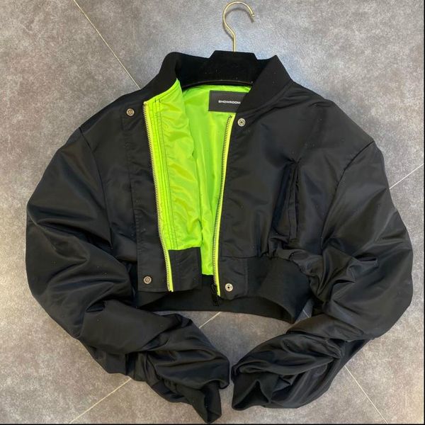 2021 autumn new arrivals long sleeve stand collar zipper short black jacket women coat streetwear mk420, Black;brown
2021 autumn new arrivals long sleeve stand collar zipper short black jacket women coat streetwear mk420, Black;brown