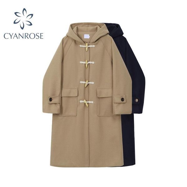 blends women long coat pockets single breasted korean elegant female thickening warm woolen overcoat women trench coat casual, Black
blends women long coat pockets single breasted korean elegant female thickening warm woolen overcoat women trench coat casual, Black