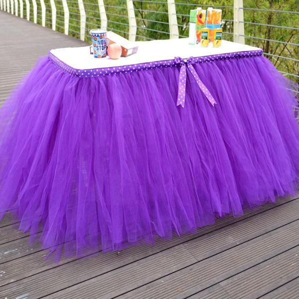 table skirt tulle purple three layer ice silk fabricfor bowknot wedding decor birthday baby shower party decoration tablecloth
table skirt tulle purple three layer ice silk fabricfor bowknot wedding decor birthday baby shower party decoration tablecloth
