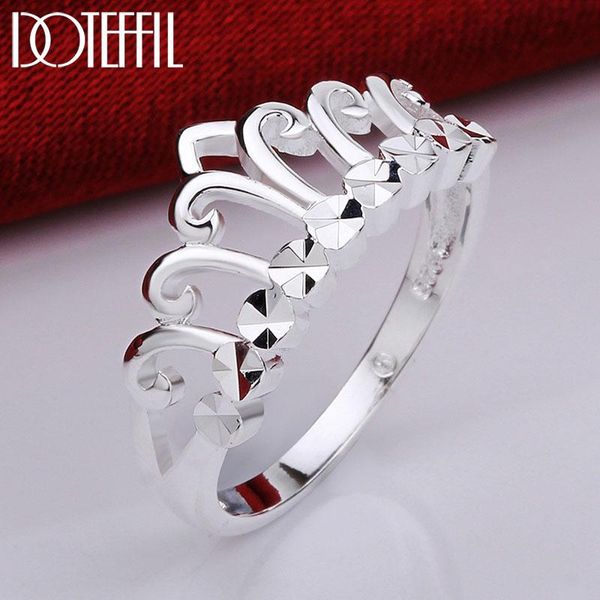 cluster rings doteffil 925 sterling silver crown ring charm for women fashion wedding engagement party gift jewelry, Golden;silver
cluster rings doteffil 925 sterling silver crown ring charm for women fashion wedding engagement party gift jewelry, Golden;silver