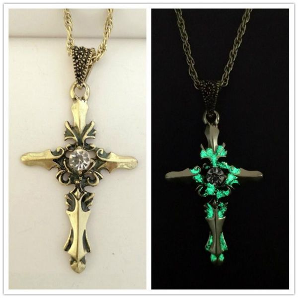 pendant necklaces classic glow in the dark necklace charm cross luminous for men fashion jewelry gifts wholesale, Silver
pendant necklaces classic glow in the dark necklace charm cross luminous for men fashion jewelry gifts wholesale, Silver