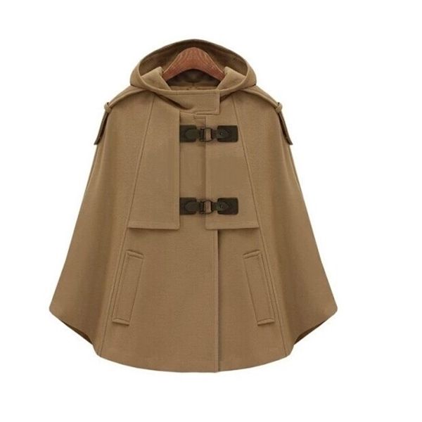 uk brand poncho 2020 autumn winter brown navy cashmere hooded cape coat women cloak casacos femininos manteau femme y1126, Black
uk brand poncho 2020 autumn winter brown navy cashmere hooded cape coat women cloak casacos femininos manteau femme y1126, Black