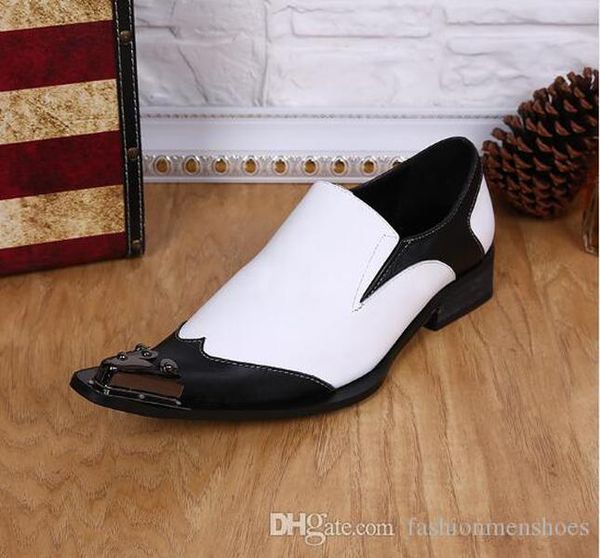 2017 new men leather shoes pointed toe england wind black and white wedding dress shoes
2017 new men leather shoes pointed toe england wind black and white wedding dress shoes