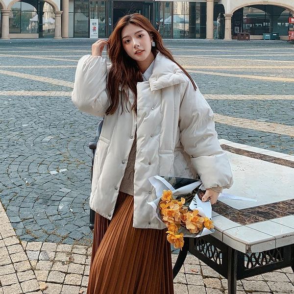 women's down & parkas korean style women solid color long sleeves mid-length zipper single breasted thick winter coat, Black
women's down & parkas korean style women solid color long sleeves mid-length zipper single breasted thick winter coat, Black