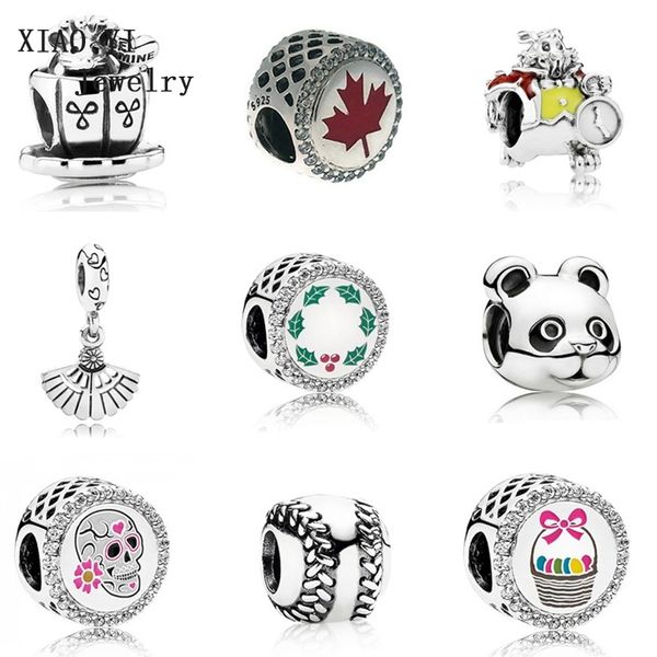 xiaoyi 100% 925 sterling silver baseball maple leaf panda rabbit marquis pearl day of death christmas easter basket charm t200507, White
xiaoyi 100% 925 sterling silver baseball maple leaf panda rabbit marquis pearl day of death christmas easter basket charm t200507, White