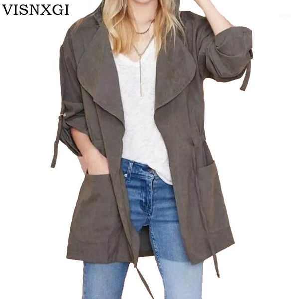 visnxgi women jack coat autumn long sleeve hooded coat jacket casual elastic waist pocket kimono female loose outwear jackets1, Black;brown
visnxgi women jack coat autumn long sleeve hooded coat jacket casual elastic waist pocket kimono female loose outwear jackets1, Black;brown
