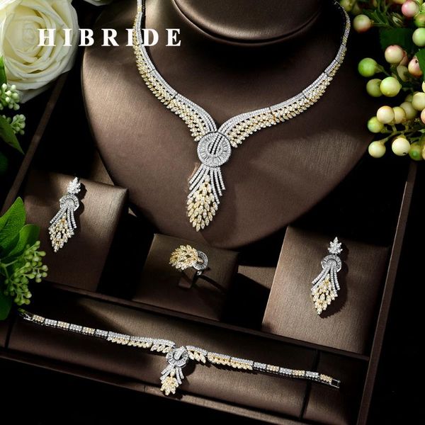 hibride luxury large bridal jewelry 4pcs sets geometric design micro pave zirconia jewelry set women wedding party n-1020, Silver
hibride luxury large bridal jewelry 4pcs sets geometric design micro pave zirconia jewelry set women wedding party n-1020, Silver