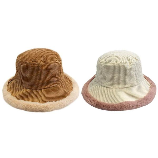 stylish ladies winter corduroy bucket hat, wide-edge stitched plush fisherman hat, suitable for girlfriends, Blue;gray
stylish ladies winter corduroy bucket hat, wide-edge stitched plush fisherman hat, suitable for girlfriends, Blue;gray