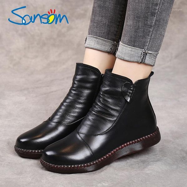 boots autumn women's shoes leather fashion winter flat non-slip warm thick-soled women 20211, Black
boots autumn women's shoes leather fashion winter flat non-slip warm thick-soled women 20211, Black