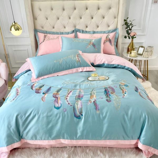 bedding sets nordic style feather embroidery set satin silk cotton double duvet cover bed linen pillowcases 4pcs home textile1
bedding sets nordic style feather embroidery set satin silk cotton double duvet cover bed linen pillowcases 4pcs home textile1