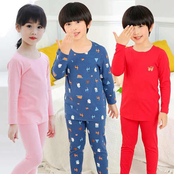children's tracels underwear set autumn and winter plush bottomed housewear pajamas 20 bonels elastic solid color printing, Blue;red
children's tracels underwear set autumn and winter plush bottomed housewear pajamas 20 bonels elastic solid color printing, Blue;red