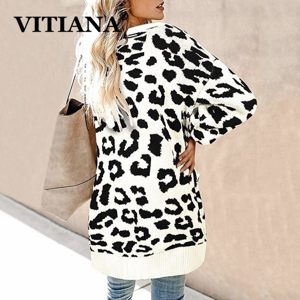vitiana female long cardigan sweater women 2019 autumn single breasted leopard casual sweaters coat ladies winter clothes y200910, White;black
vitiana female long cardigan sweater women 2019 autumn single breasted leopard casual sweaters coat ladies winter clothes y200910, White;black