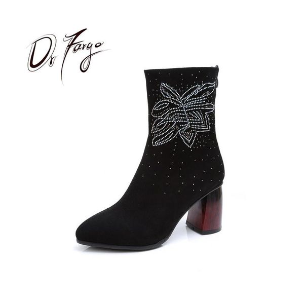 boots drfargo ankle for women spring winter warm shoes block high heel back zip nubuck genuine leather fashion black
boots drfargo ankle for women spring winter warm shoes block high heel back zip nubuck genuine leather fashion black