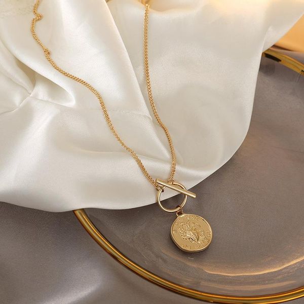 vintage gold coin pendant europe and the united states medal coins lucky goddess female necklace, Silver
vintage gold coin pendant europe and the united states medal coins lucky goddess female necklace, Silver