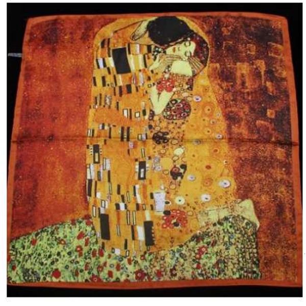 55cm*55cm new arrival women klimt oil painting kiss design silk scarf women shawls girl wraps new, Blue;gray
55cm*55cm new arrival women klimt oil painting kiss design silk scarf women shawls girl wraps new, Blue;gray
